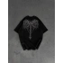 TAŞLI DARK ANGEL OVERSİZE TİŞÖRT SİYAH