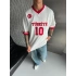 CHAMP TR V YAKA NAKIŞLI CHL TSHİRT BEYAZ