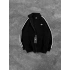 AD SERİT RENKLİ 3 İPLİK PAMUKLU HIRKA SİYAH