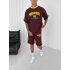 BRASİL ŞERİT DETAY ŞORTLU TAKIM BORDO
