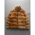 FULL DOLUM KADİFE ŞİŞME MONT KAHVE