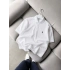 GÖĞÜS NAKIŞ OVERSİZE POLO YAKA TİŞÖRT BEYAZ