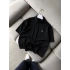 GÖĞÜS NAKIŞ OVERSİZE POLO YAKA TİŞÖRT SİYAH