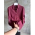 KETEN KUMAŞ TWT GÖMLEK BORDO