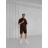 MCH KETEN KUMAŞ ŞORTLU TAKIM KAHVERENGİ