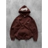 NAKIŞLI 3 İPLİK PAMUKLU KUMAŞ OVERSİZE STW SWEAT KAHVE