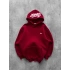 NAKIŞLI 3 İPLİK PAMUKLU KUMAŞ OVERSİZE STW SWEAT BORDO