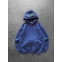 NAKIŞLI 3 İPLİK PAMUKLU KUMAŞ OVERSİZE STW SWEAT MAVİ
