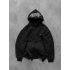 NAKIŞLI 3 İPLİK PAMUKLU KUMAŞ OVERSİZE STW SWEAT SİYAH