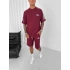 NF OVERSİZE OYSHO KUMAŞ ŞORTLU TAKIM BORDO