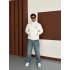 NK BASKILI FULL ELYAF DOLUM YÜKSEK CEP MONT BEYAZ