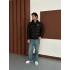 NK BASKILI FULL ELYAF DOLUM YÜKSEK CEP MONT SİYAH