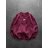 STW YIKAMA 3 İPLİK ŞARDONLU BİSİKLET YAKA SWEAT BORDO