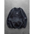 STW YIKAMA 3 İPLİK ŞARDONLU BİSİKLET YAKA SWEAT SİYAH