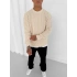 OVERSİZE KALIP TRİKO KAZAK KREM