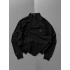 OYSHO KUMAŞ YARIM FERMUAR SWEAT SİYAH