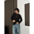 ÖZEL SERİ ÇİFT NK HOLOGRAM BASKI OVERSİZE SWEAT SİYAH