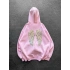 PULLU KANAT 3 İPLİK PAMUKLU KUMAŞ SWEAT PEMBE