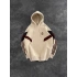 RMA 3 İPLİK PARCALI ŞARDONLU KAPÜŞONLU SWEAT KREM