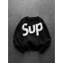SUP BOXY KALIP 3 İPLİK PAMUKLU SWEAT SİYAH