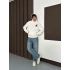 X ÖZEL SERİ NK OVERSİZE KAPÜŞONLU SWEAT BEYAZ