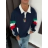 YANLARDAN PARÇALI İTALY POLO YAKA SWEAT LACİ
