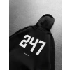 247 3 İPLİK ŞARDONLU KAPUŞONLU SWEAT SİYAH
