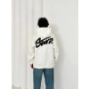 3 İPLİK PAMUKLU KUMAŞ STW KAPÜŞONLU SWEAT BEYAZ