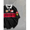 POLO YAKA NK FERARİ NAKIŞ OVERSİZE TSHİRT