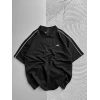 POLO YAKA KOL BİYE STW OVERSİZE TSHİRT SİYAH