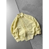 POLO YAKA MODAL KUMAŞ OVERSIZE GÖMLEK SARI