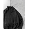 HASIR SERIT OVERSIZE GÖMLEK SİYAH