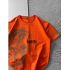 BİSİKLET YAKA EJDER TRAPSTAR NAKIŞ TSHİRT TURUNCU