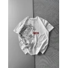 BİSİKLET YAKA EJDER TRAPSTAR NAKIŞ TSHİRT BEYAZ