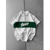 POLO YAKA ORTA SERİT STW NAKIŞ TSHİRT BEYAZ