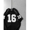 BISIKLET YAKA 16 BASKI OVERSIZE TSHIRT SİYAH