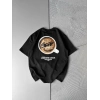 BREW LABS KAHVE BASKI OVERSİZE TSHİRT SİYAH