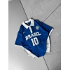 BRASİL 10 POLO YAKA OVERSİZE TSHİRT LACİ