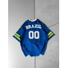 BRASİL 00 POLO YAKA OVERSİZE TSHİRT LACİ
