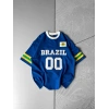 BRASİL 00 POLO YAKA OVERSİZE TSHİRT LACİ