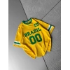 BRASİL 00 POLO YAKA OVERSİZE TSHİRT SARI
