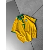 BRASİL 7 POLO YAKA OVERSİZE TSHİRT SARI
