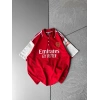 EFSANE KIRMIZI POLO YAKA OVERSİZE TSHİRT