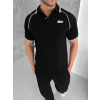 STW POLO YAKA BIYELI CP OVERSIZE TSHIRT SİYAH