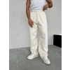 BAGGY GABARDİN DS PANTOLON KREM