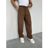 BAGGY GABARDİN DS PANTOLON KAHVE