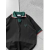 POLO YAKA NAKIŞ MORROW TİŞÖRT SİYAH