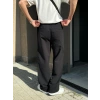 BAGGY KALIP KETEN KUMAŞ ŞERİTLİ DS PANTOLON SİYAH