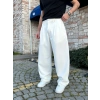 FULL BAGGY BALON KLASİK DS PANTOLON BEYAZ