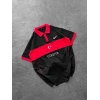 TR POLO YAKA OVERSİZE TİŞÖRT SİYAH